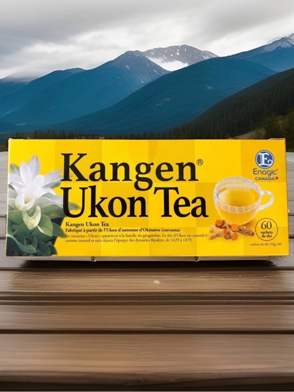 Ukon Tea - Bright Yellow Turmeric Tea Sachets (60 Count)
